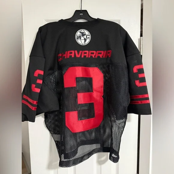 Willy Chavarria men’s mesh football jersey size L - Picture 11 of 13